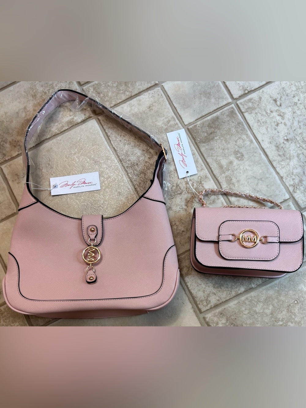 Marilyn Monroe Blush Pink Shoulder Bag-Set